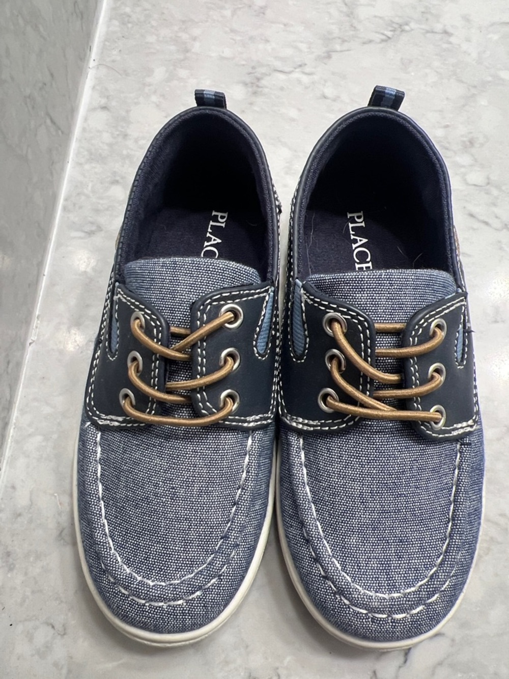 The Children's Place Navy Blue Canvas Boat Shoes